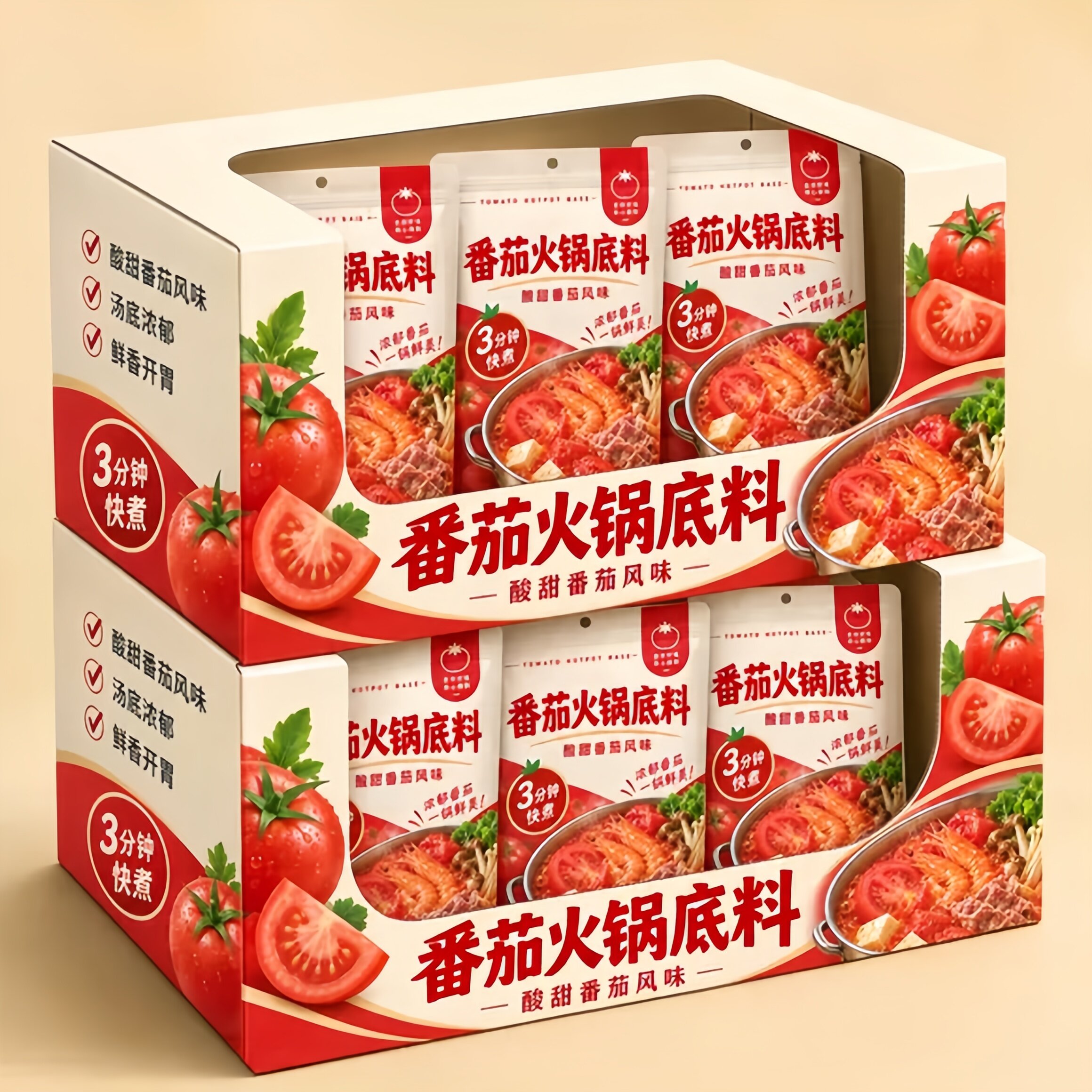 正宗番茄火锅底料独立小包装官方旗舰店一人份麻辣烫米线锅底调料