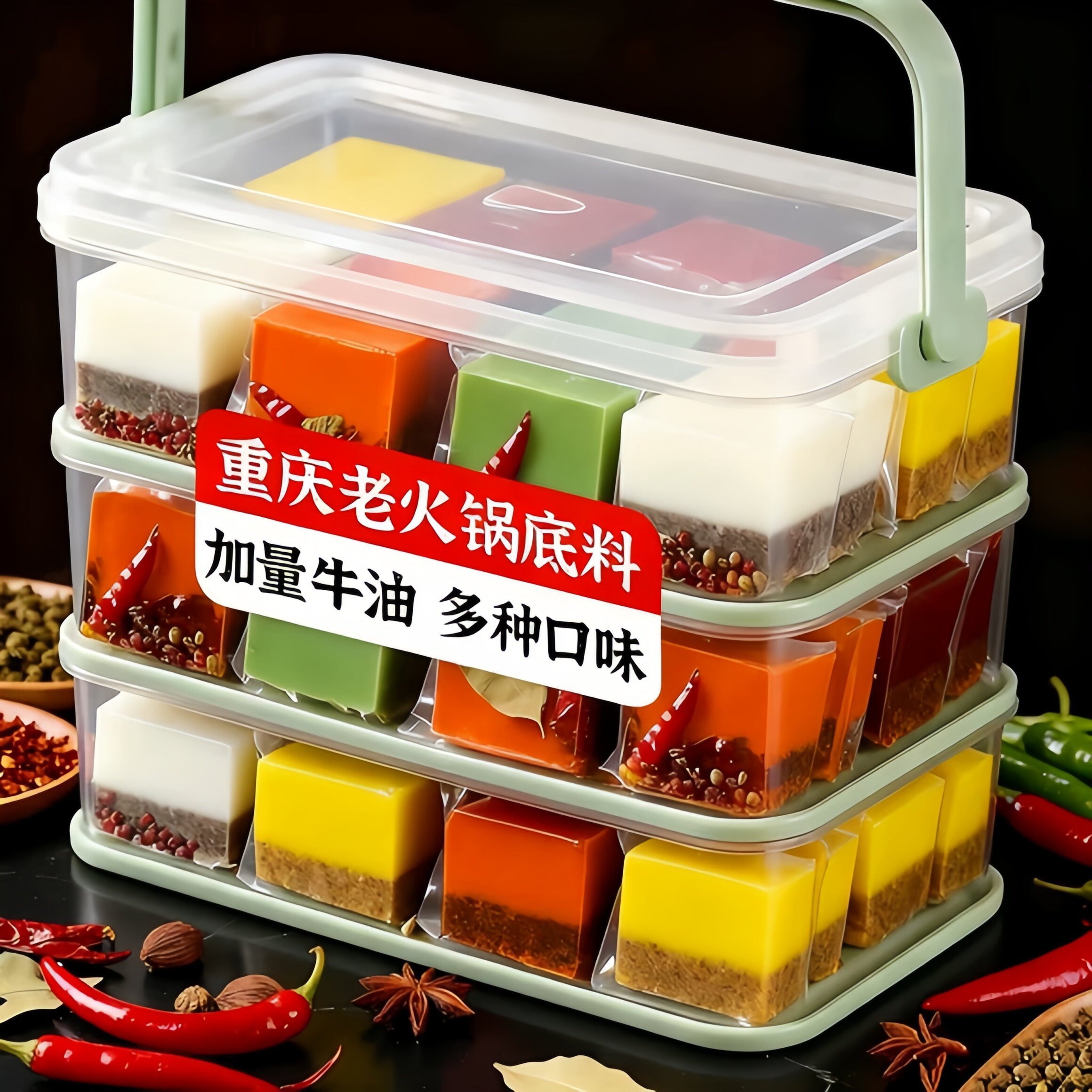 重庆火锅底料菌汤牛油香辣青花椒图片