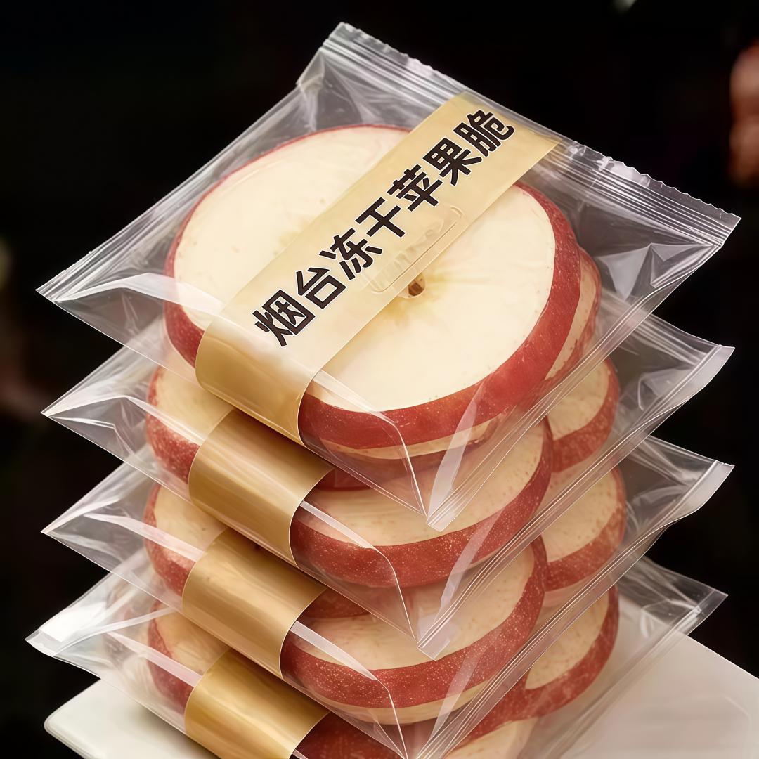 冻干苹果脆片无添加烟台苹果干零食厚原切烘干苹果脆片官方旗舰店