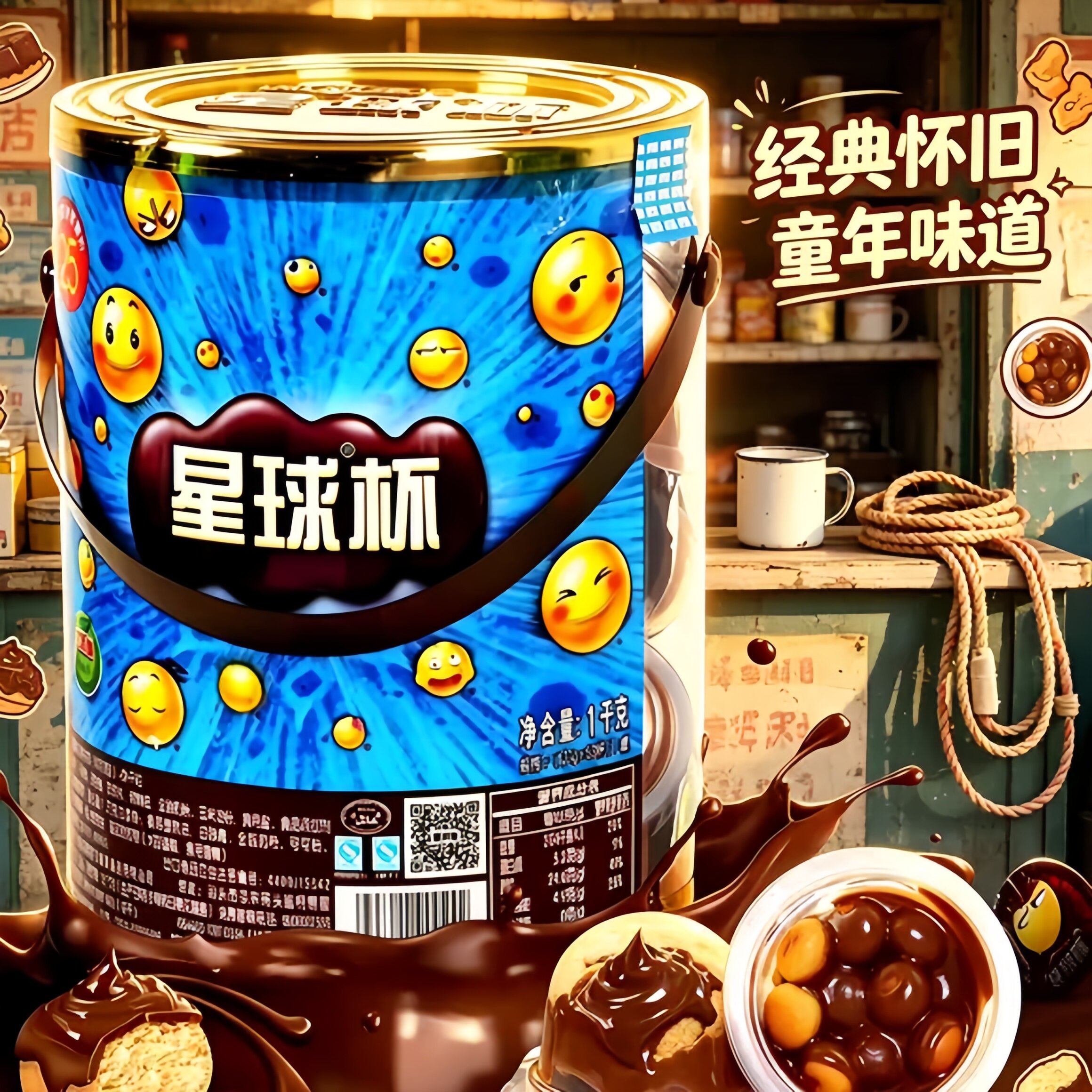 星球杯桶装巧克力大杯夹心饼干儿童解馋小零食休闲小吃官方旗舰店