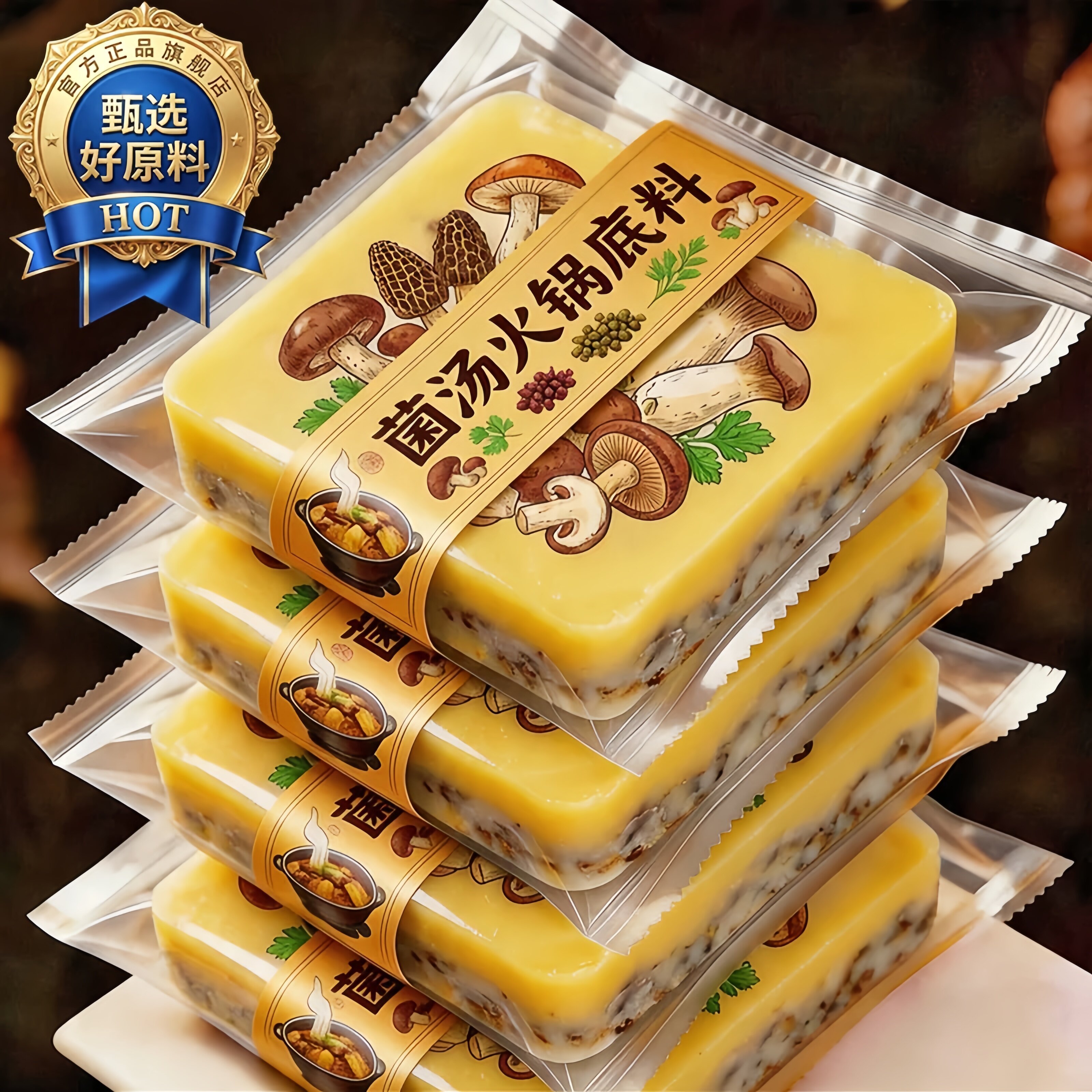 重庆火锅底料菌汤牛油香辣青花椒图片