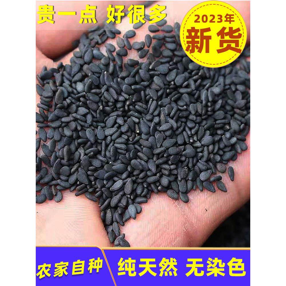 特级黑芝麻生新货500g小包装炒熟现炒即食孕妇打豆浆专用白芝麻仁
