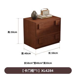 大司马法式复中古风置物柜靠墙客厅实木餐边柜小立柜储物柜卡门柜