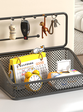 速发入户玄关门口放扣锁匙收纳柜摆件轻奢居家客厅鞋盒装饰品