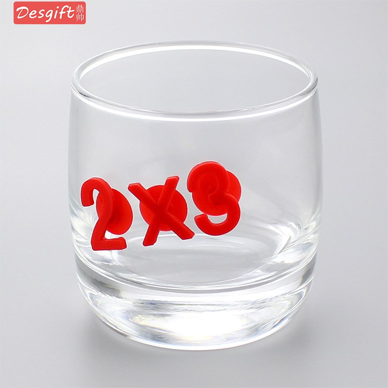 速发夜光硅胶标酒吸盘数字酒标记酒酒区分贴签吧杯店夜场礼