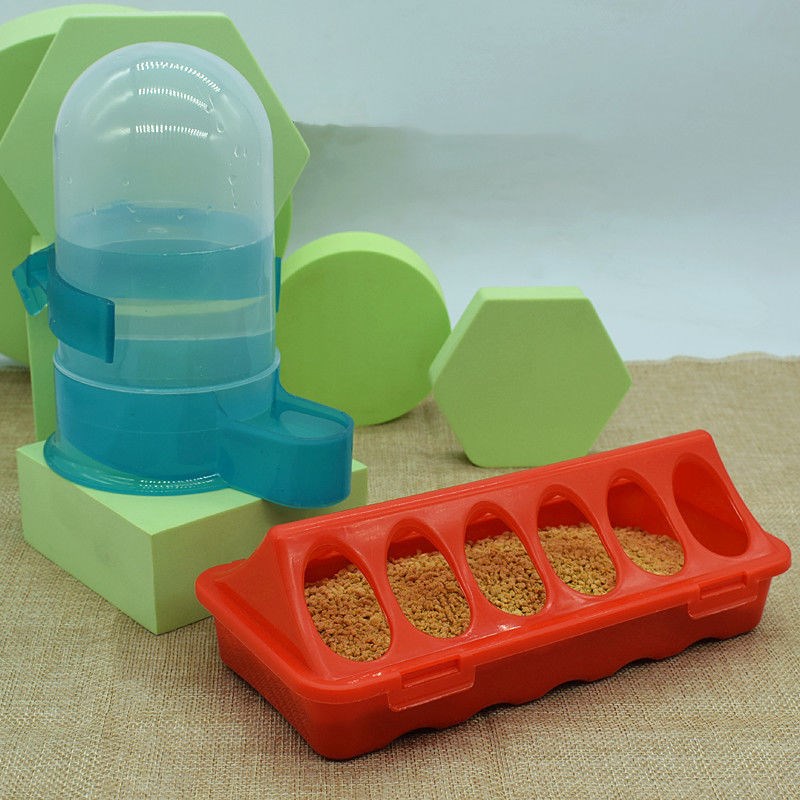 速发芦丁鸡喂食器喂水器食盒水壶饮水喝水器饲料盒大容量卢丁鸡喂