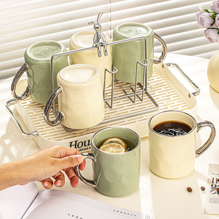 速发客杯值水杯家用套装2025新款高厅高级感轻奢陶瓷杯子茶颜杯具