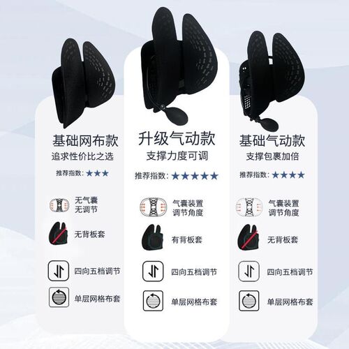 速发人体工学腰垫腰靠办公室座椅靠背垫支撑垫腰护腰坐垫腰枕腰托