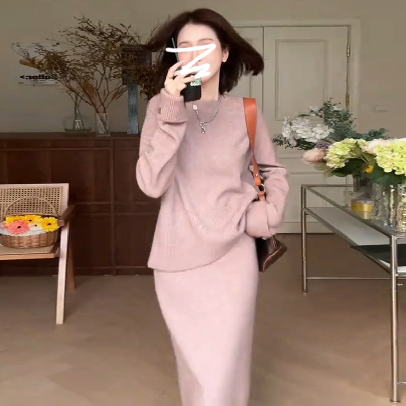 速发小个子款系穿搭连衣裙子早式024新韩法2气质高级感套装长裙