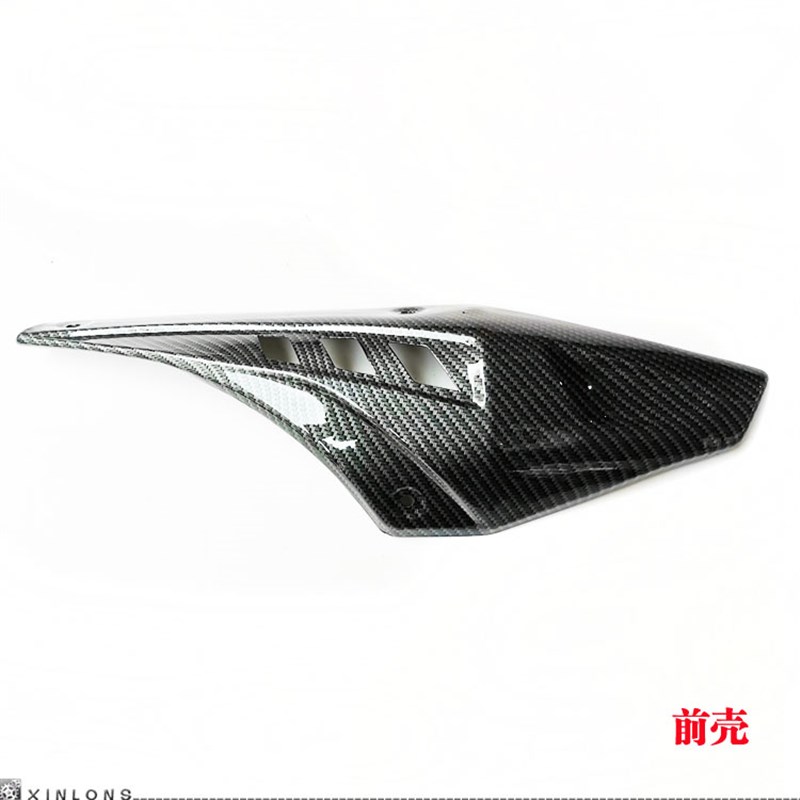 好货国产摩托跑车趴赛蛟龙3400双缸消音器排气管装饰壳子宝雕V6小