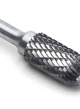 JHD5Pcs SC5 Tungsten Carbide Burrs linder Shape Double