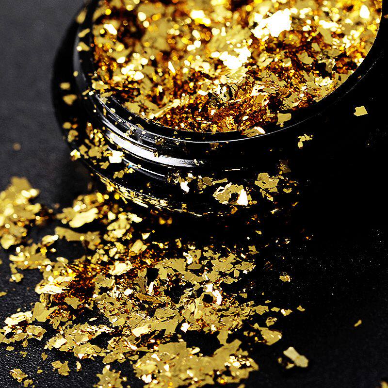 好货金箔纸美甲饰品新款2020日系网红贝壳指甲贴纸碎片免撕锡箔纸
