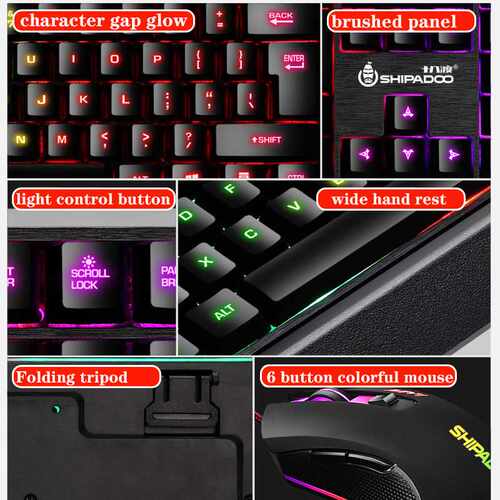 极速104 Keys Mechanical Keyboard Mouse Set Computer Office K