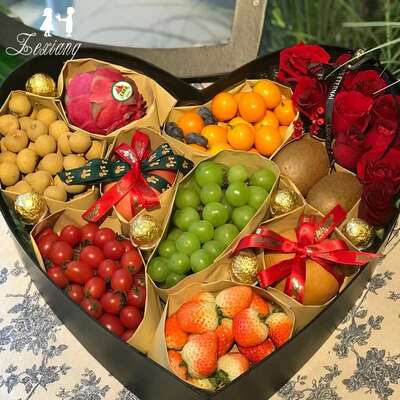 Zexiang 520 Flower Flower Arrange Window Love Gift Box Fruit