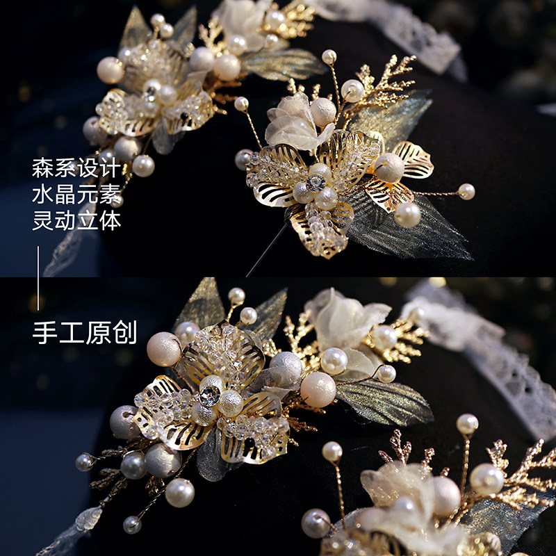 极速超仙美伴娘手腕花新娘姐妹团手花环婚礼新郎胸花全套儿童舞蹈