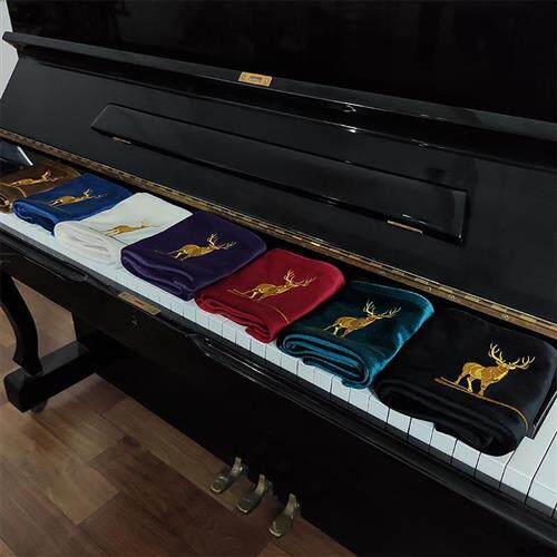 极速钢琴琴键盘防尘盖布键盘尼88键三角立式电子琴巾琴键布罩通用