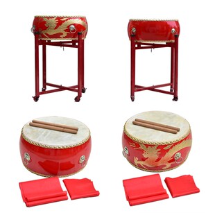 舞蹈打节奏的鼓教师教室上课专用牛皮表道具乐器大红色打民族舞鼓