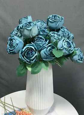 9 Heads Roses Artificial Flowers Silk Flower Bouquet Fake
