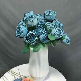 9 Heads Roses Artificial Flowers Silk Flower Bouquet Fake