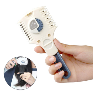 1pc Double Side Haircut Scissors Plastic Hair Comb Cutter