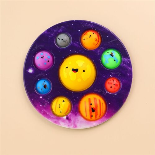 极速New Fashion Planet Painting Soft Squishy Press Push Bubb