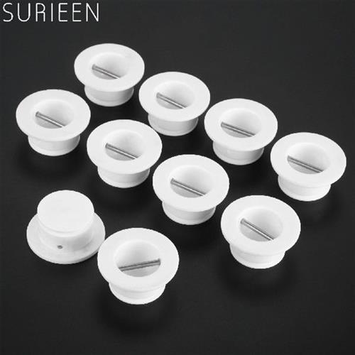 10 Pcs 45mm Diameter Nylon Plastic Surfboard Leash Plug SUP