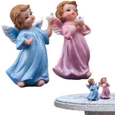 极速Peace Dove Angel Figures 2pcs Guardian Angel Figurines