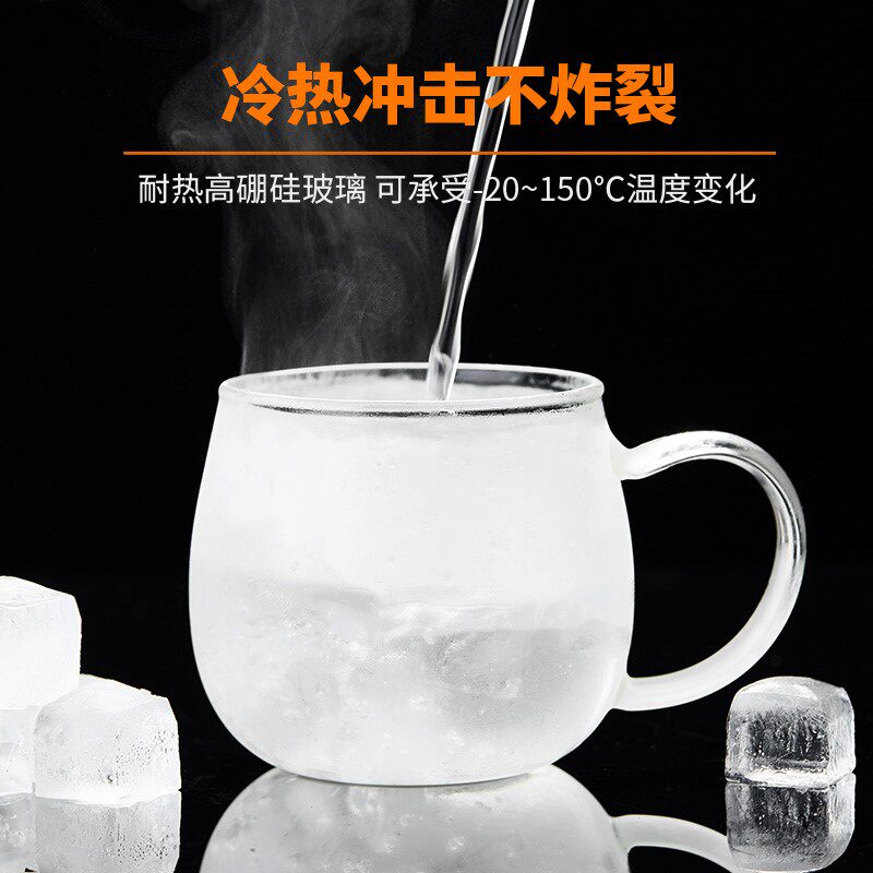 极速泡菊花茶杯玻璃带盖子过滤办公室水杯女茶水分离耐热家用泡茶
