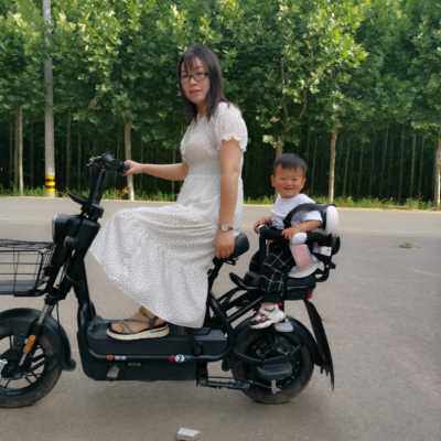 极速小天航电动车儿童后置座椅电动车自行车电动自行车小孩宝宝安