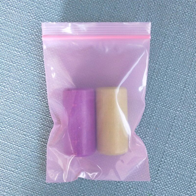 好货双面15丝8x12CM粉红色防静电自封袋小号加厚密封塑料包装100