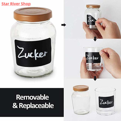 极速120Pcs Blackboard Stckers Label Reusable DY Wrtable Stck
