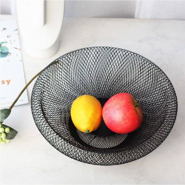 极速Nordic Style Kitchen Table Dining Fruit Basket Iron Art