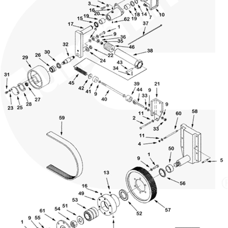 鼎盛重工TY280履带推土机康明斯配件皮带3090138零件