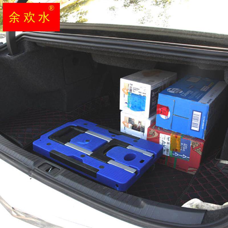 购物手推车搬运车折叠手拉车可携式推车拉杆小推车家用平板拉货