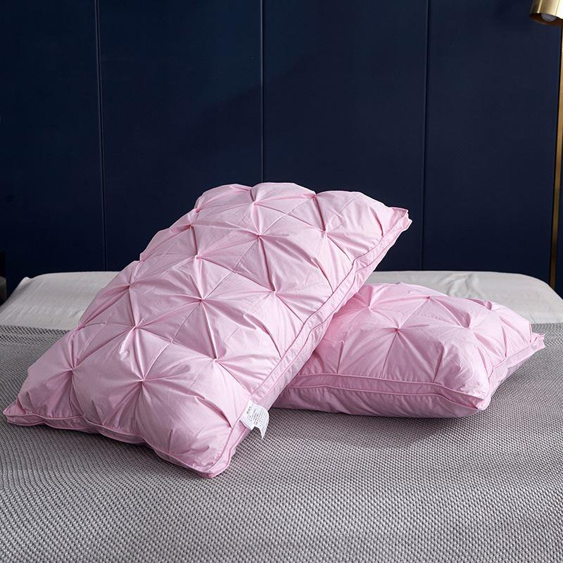 羽绒枕白鸭绒枕芯羽绒枕头源头厂家