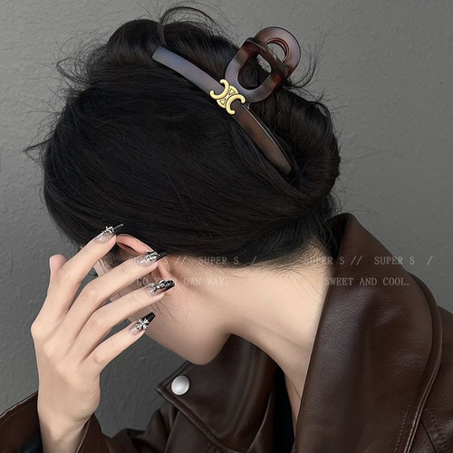 凯旋门高品质抓夹女春夏鲨鱼夹