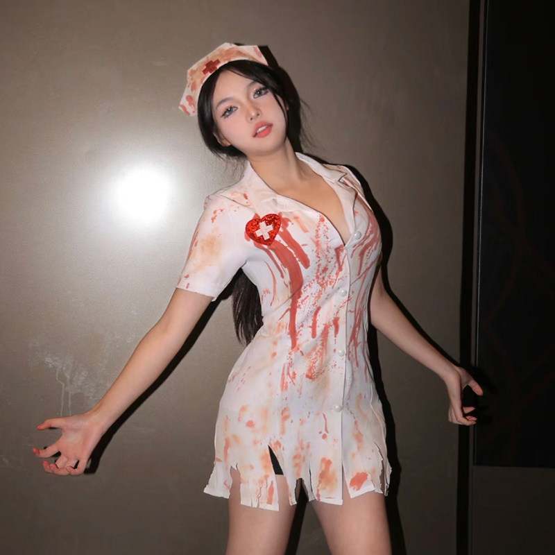 万圣节cosplay服女装服装成人服饰衣服护士性感穿搭制服恐怖道具