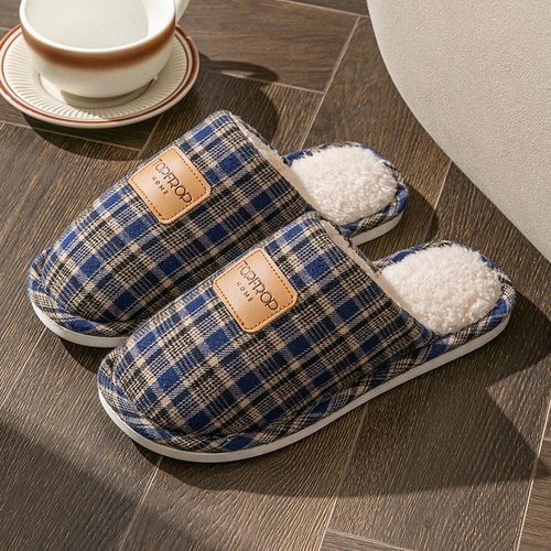 速发棉家鞋男秋冬季拖用厚底防滑室内家居耐磨毛绒保暖情侣拖鞋冬