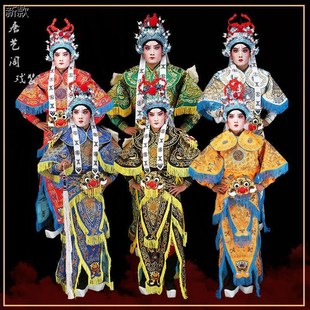 速发戏服演出男改良靠男软靠京曲戏剧舞台剧装 武生武将将军男靠靠