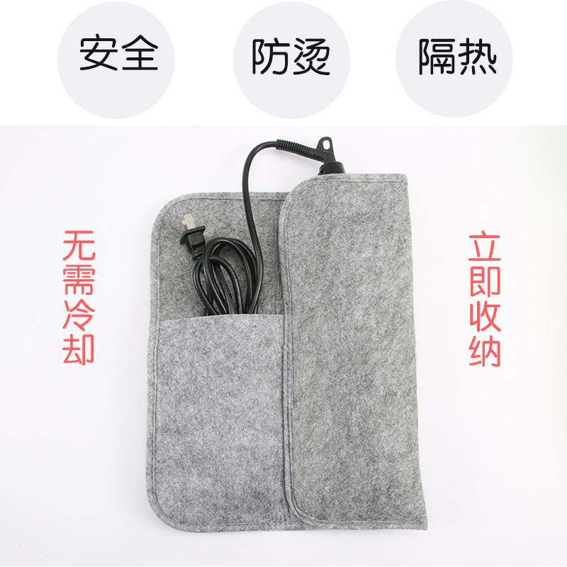 速发电卷棒收纳袋电夹板卷发棒器直板夹直发夹隔热垫防烫保护套