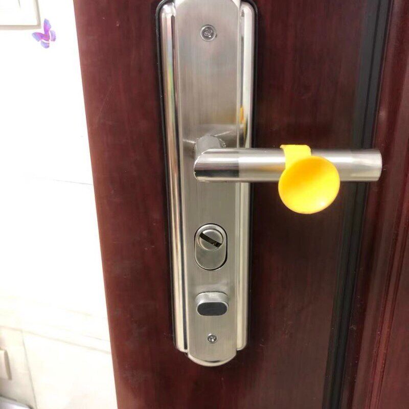 速发防盗门锁芯帽04不锈钢护锁器锁盖门锁面板把手拉手防护罩锁具
