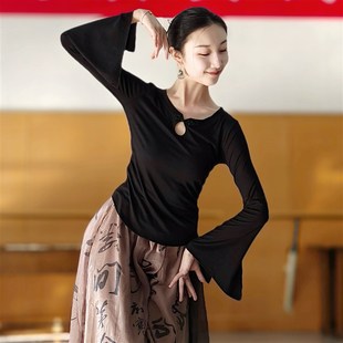 速发新款 古典舞练服服中国风旗族舞蹈功身韵服民袍领艺考班服