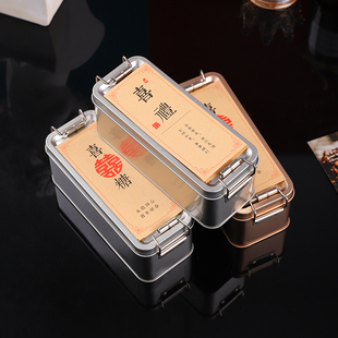 速发中式糕点凤梨酥包装盒空盒雪花酥烘焙饼干搭扣铁盒马口铁盒子