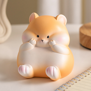 速发家爱小仓鼠桌面摆件办公室装饰可用实剧神器追用礼物送