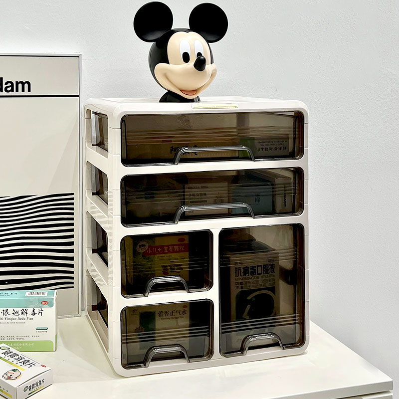 速发收纳家用庭类大屉式医药箱家分装药箱收纳盒抽容量收纳箱