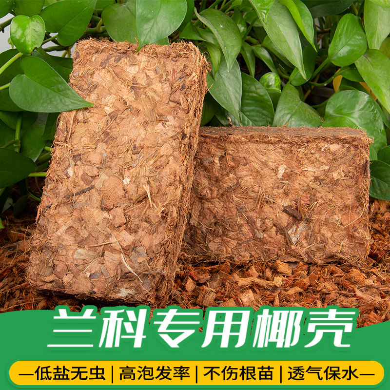 速发椰壳砖营养土粗块糠椰椰砖脱盐大块无菌颗粒多用植物通种种菜