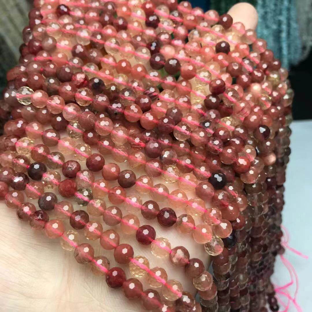 名都水晶 天然安德森128足球面刻面散珠 足球面半成品 配件