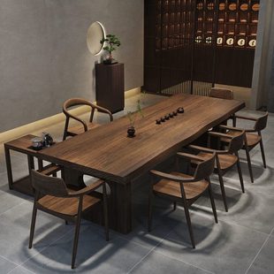 厂促网红茶桌简约实木茶桌阳台桌椅公室客厅家用泡茶桌椅组合套装