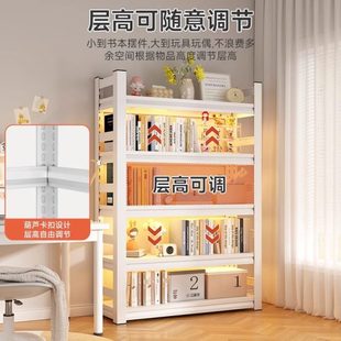 厂促钢制置物架落地儿童家用书架多层书柜货架收纳储物架角钢简易