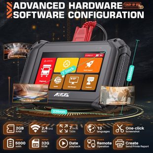 清码 厂促ANCEL 读码 V5HD柴油卡车诊断工具 OBD2柴油机械扫描仪